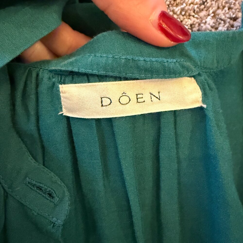 DÔEN Joan Maxi Dress — Dusty Teal — Size S — Good Condition - Picture 6 of 6
